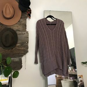Free People Oversized cable knit sweater